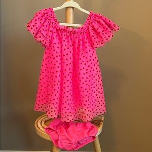 ⭐️⭐️PICK 5 / $20 Cat & Jack Baby Girl Pink Heart Patterned Dress 6-9M